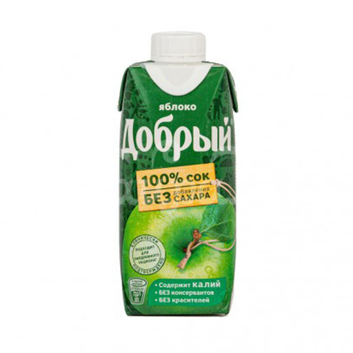 сок Добрый 0,3 л. яблочный