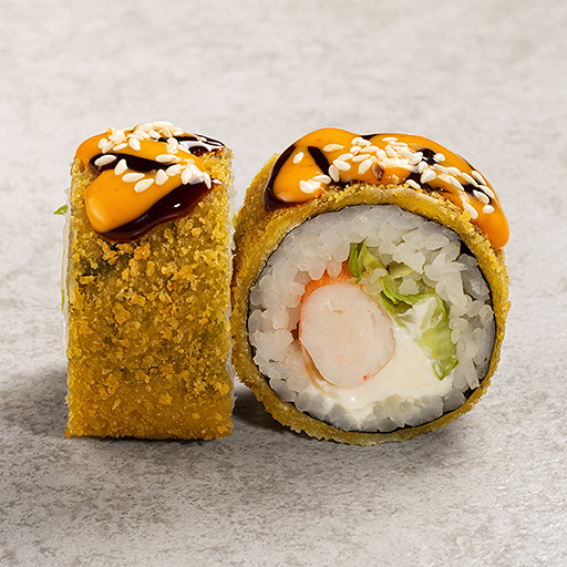 Креветка в пряном соусе шрирача темпура