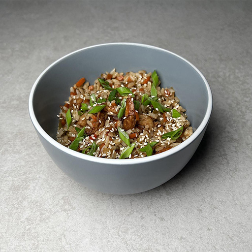 m Рис с креветками и овощами 